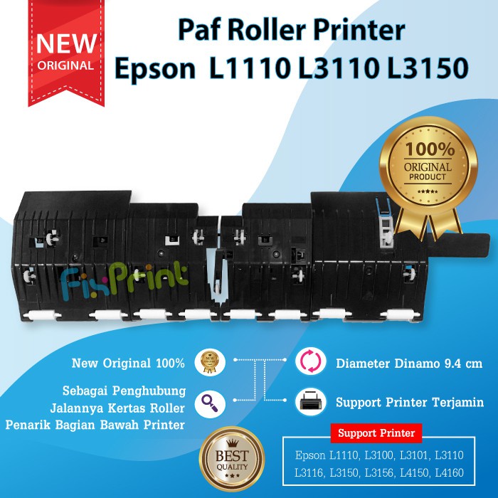 Paf Roller Printer Epson EcoTank L1110 L3110 L3150 Original Penarik Kertas Bawah L1110 L1210 L1250 L1256 L3100 L3110 L3116 L3210 L3216 L3150 L3156 L3250 L3256 L5190 L5290 L5296