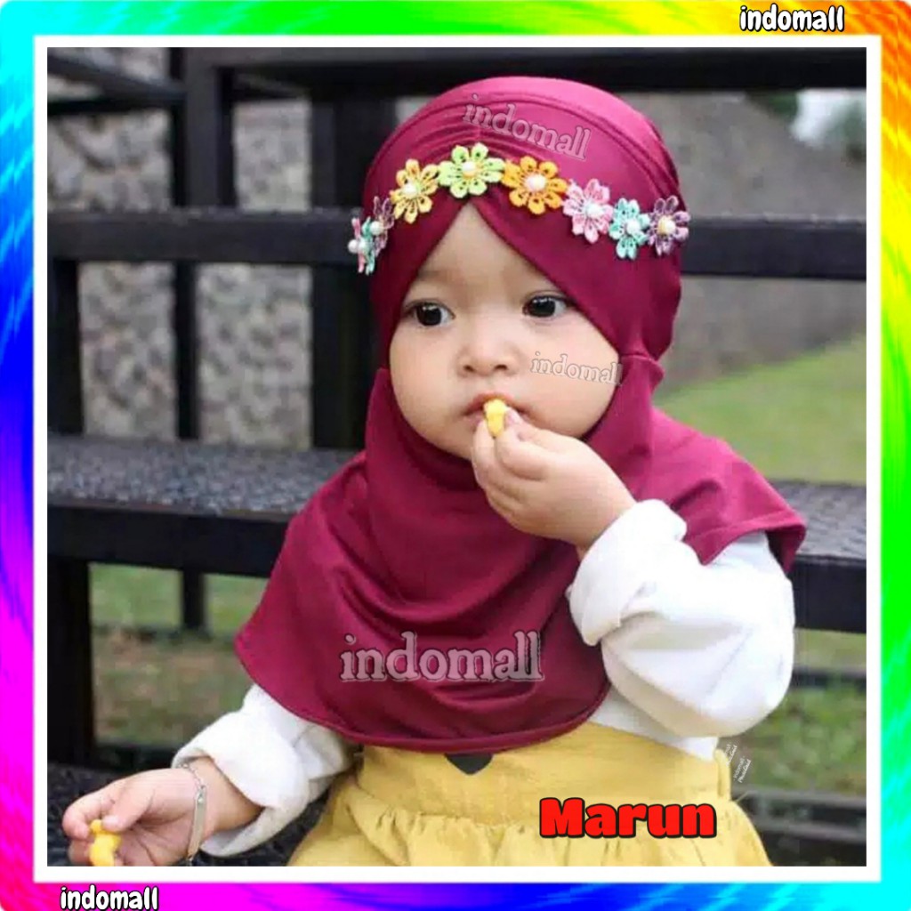 Kerudung Bayi 0 6 Bulan Up 2 Th Jasmine Hijab Bayi Jilbab Anak Bayi Jilbab Bayi Perempuan 0 6 Bulan