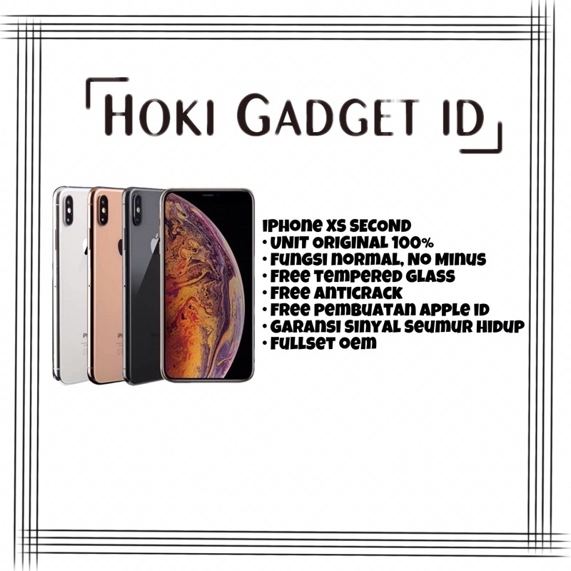 iPhone XS Second Original 100% Fungsi normal dan Fullset