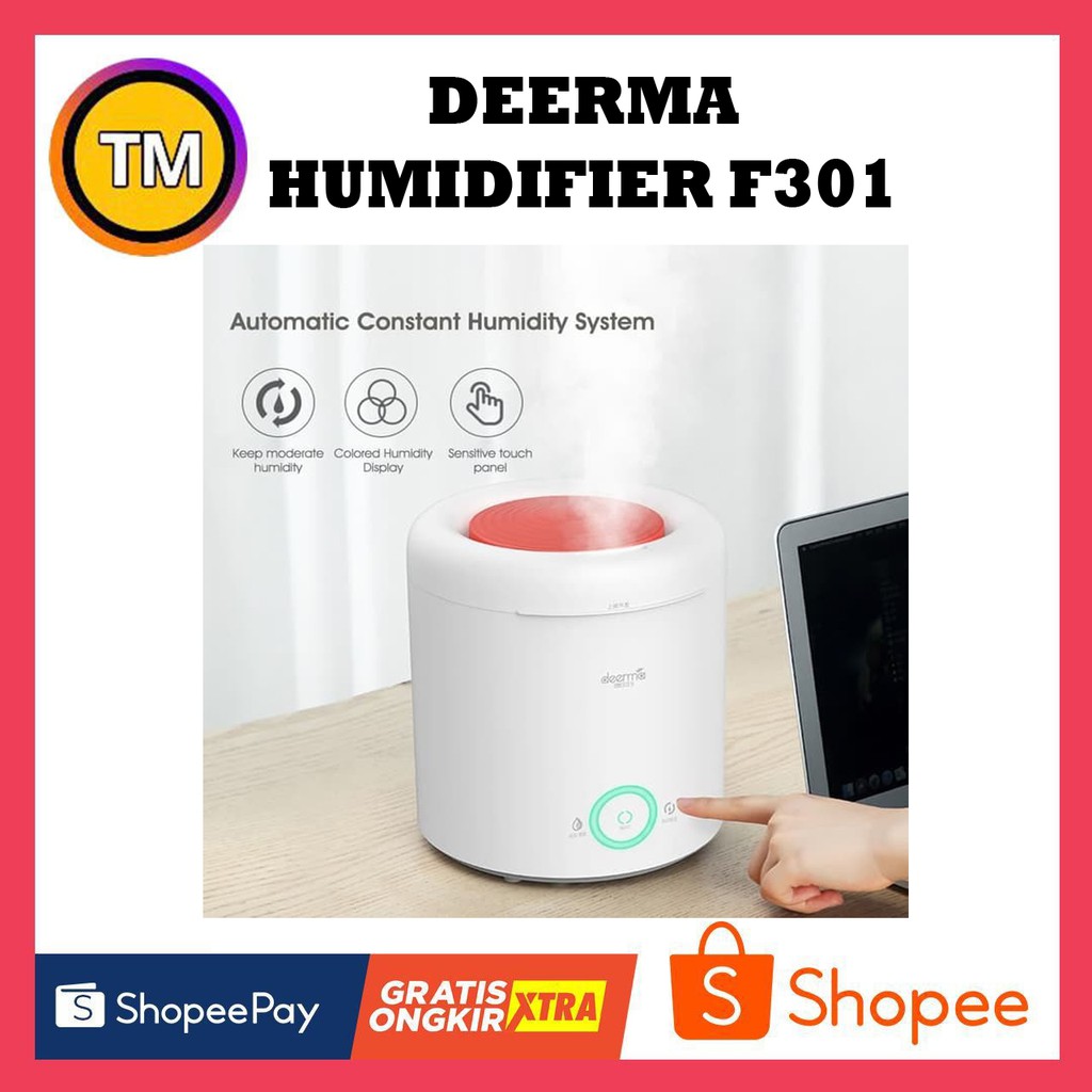 Deerma F301 Humidifier - Pengatur Kelembaban Udara Portabel 2.5L untuk Ruangan 15m²