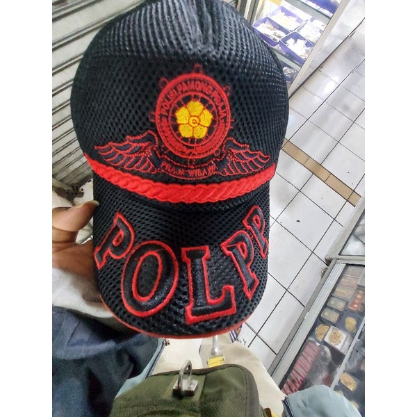 TOPI POL PP HITAM