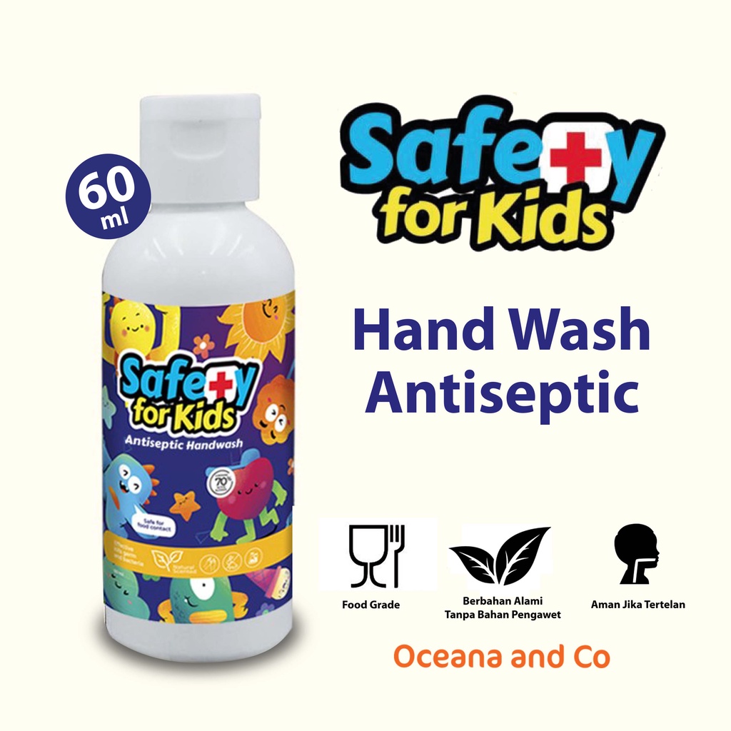 Hand Wash Antiseptic 60ml By SAFETY FOR KIDS SANITIZER