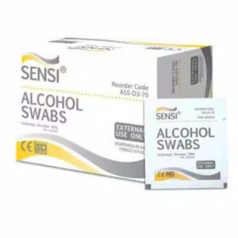 alcohol swabs sensi / alkohol swabs onemed / tissue life resources / kapas swab gp care / avico pads