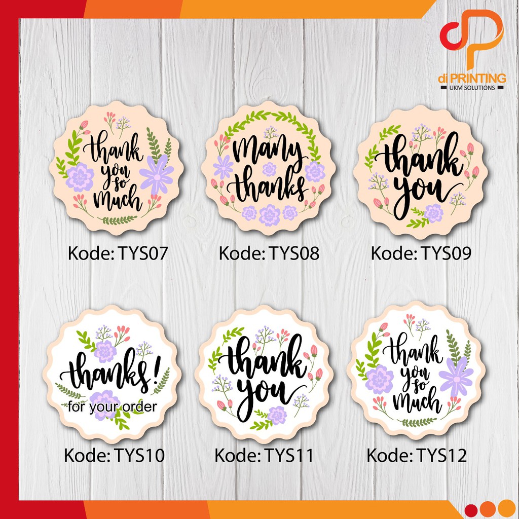 

Stiker Thank You label 2022 Support My Small Bussiness / Thank You for your order PART 2