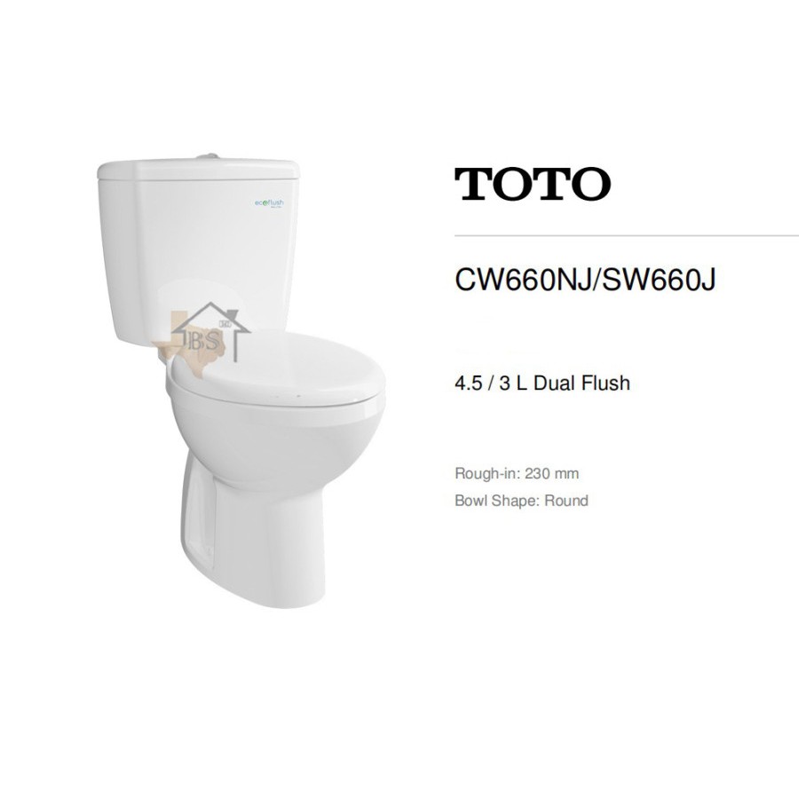 CLOSET DUDUK TOTO CW 660 NJ KLOSET KAMAR MANDI ORIGINAL TOTO CW660