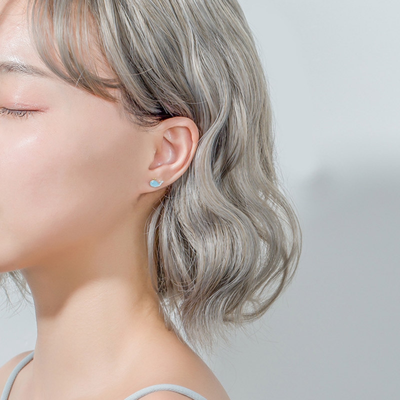 Anting Stud Desain Lumba-Lumba Gaya Korea Untuk Wanita