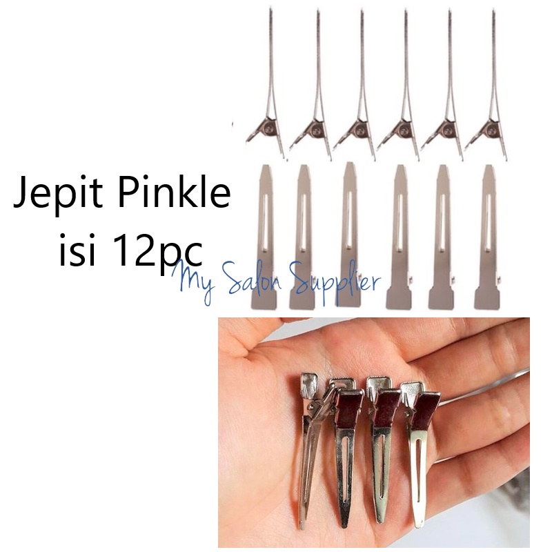 Jepit Rambut Pinkle / Bebek Mini Stainless isi 12