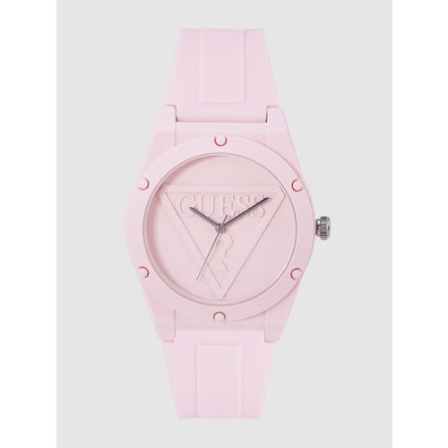 Jam Tangan Wanita Guess Original W1283L4 Pink Rubber