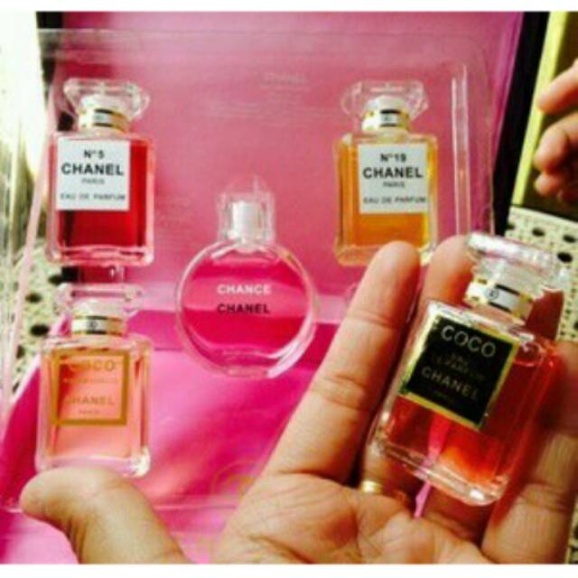 PARFUM CHANEL MINIATURE / CHANNEL MINI PARFUME BOX