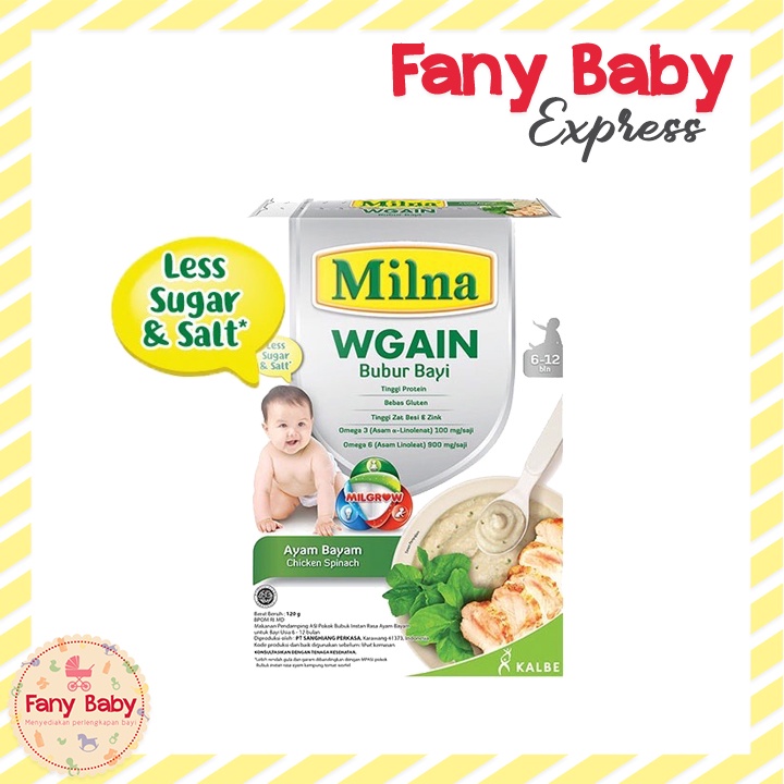 MILNA WGAIN 6+ / 8+ BUBUR CEREAL BAYI