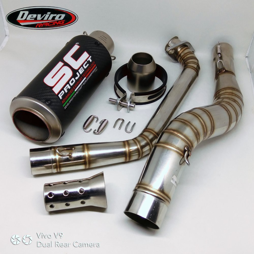 Knalpot SC-Project CR-T Carbon Import Full System R15 CBR bac 76