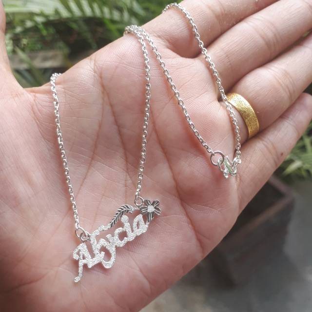 KALUNG NAMA ANAK / KALUNG INISIAL ANAK Perak Murni