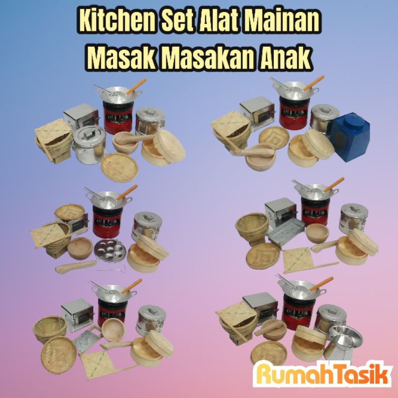 Rumah Tasik Kitchen Set Mainan Anak Mainan Masak Anak Paket 12 Alat Plus Promo Rumah Tasik