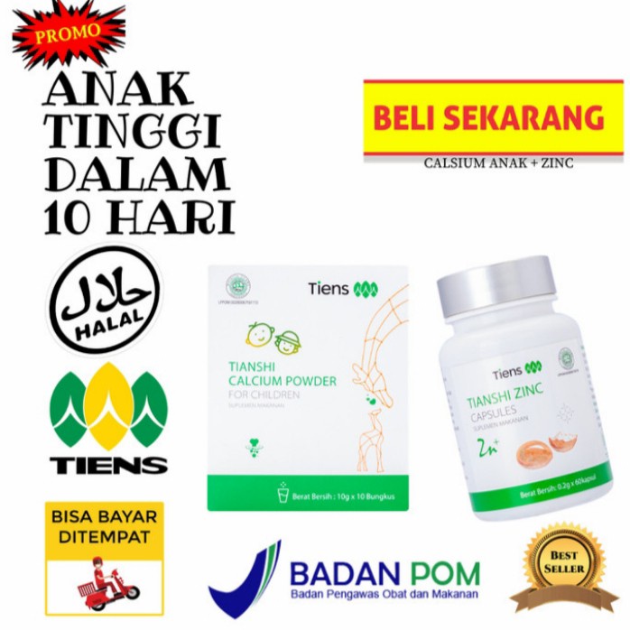 

COD Obat Herbal Peninggi Badan Anak TIENS | Susu Penambah Tinggi Anak - 4calanak+4zinc