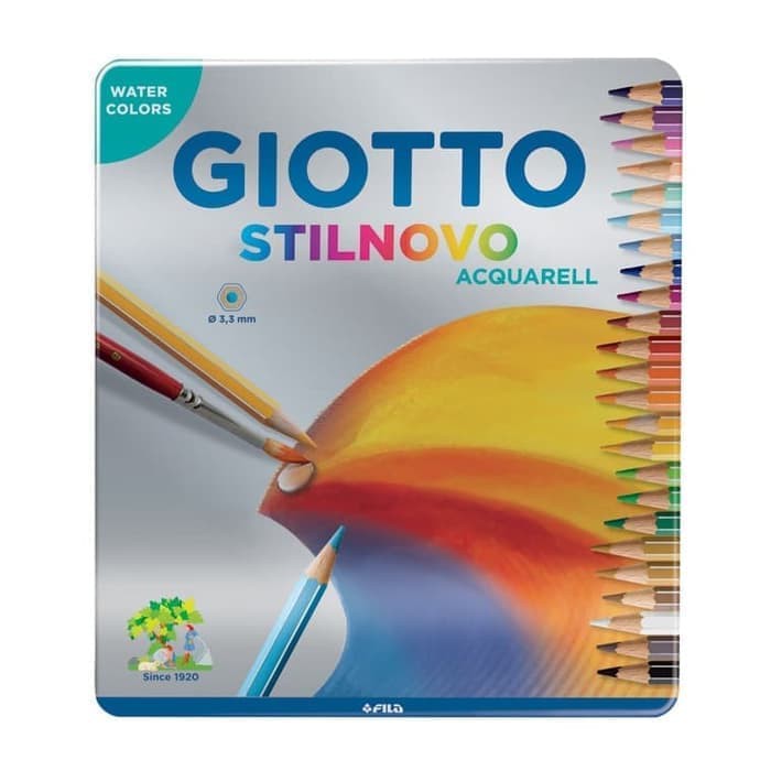 

GIOTTO Stilnovo Acquarell Metal Box 24 color - Ref.256300
