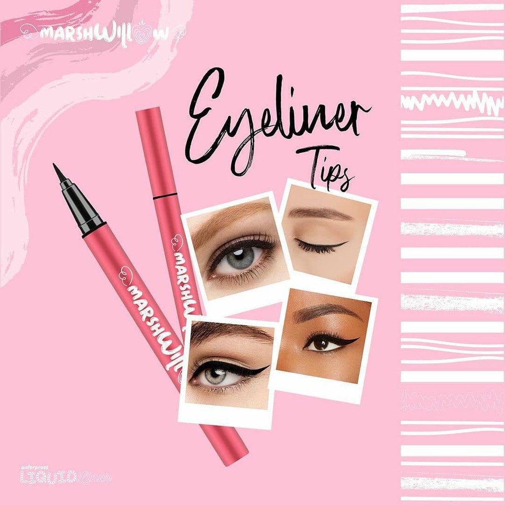 ☘️ CHAROZA ☘️ MARSHWILLOW Liquid Liner Waterproof Black Forest
