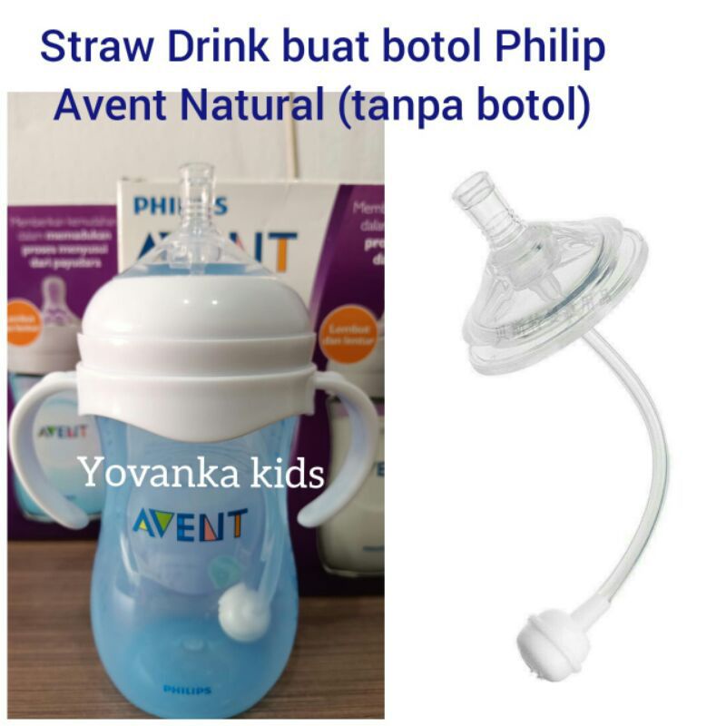 Sedotan Straw Untuk Botol Natural BPA Free(tanpa botol)