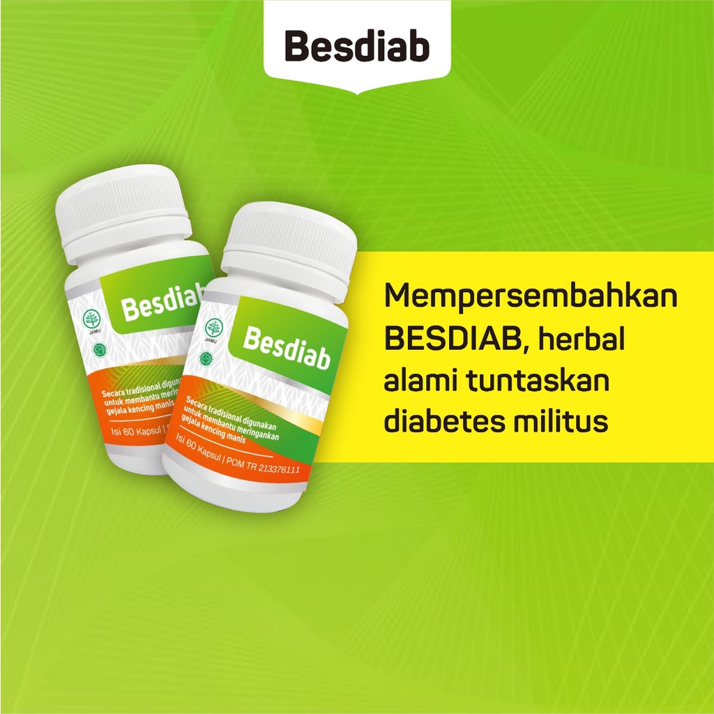 Besdiab obat kencing manis diabetes kesemutan kebas penurun gula darah paling ampuh bpom original