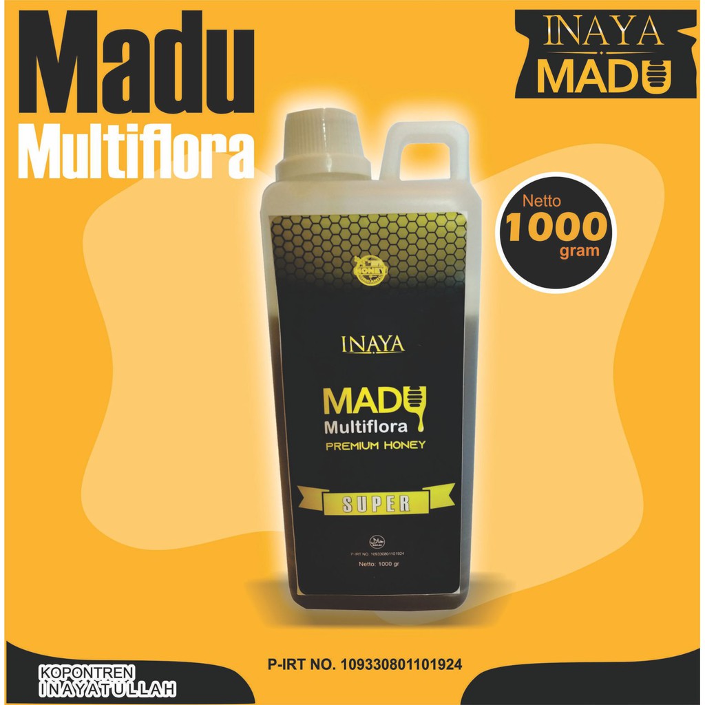 

madu inaya madu super alami 100% dijamin kemurniannya 1000 gr super