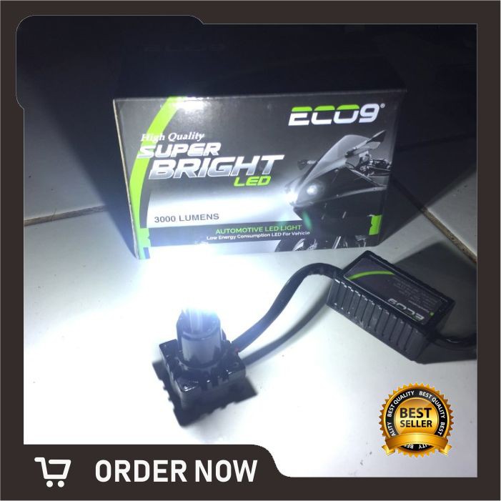 Lampu Led Motor 3sisi 24watt 2500Lumen + Mode Strobo/ Flash Bergaransi.