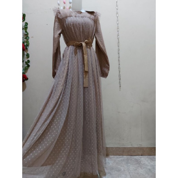gamis JRY bangkok kombinasi tile/tutu canti