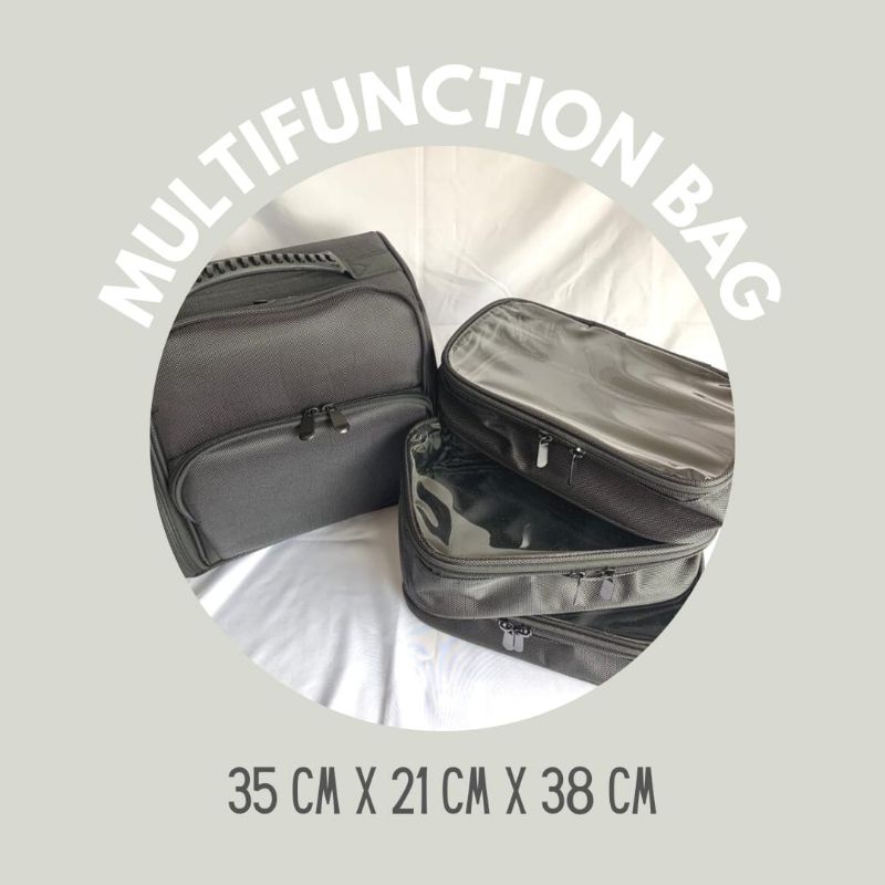 MULTIFUNGTION SLING BAG WITH  3 POUCH, TAS HOME SERVICE NAIL ART, TAS MAKE UP MULTIFUNGSI