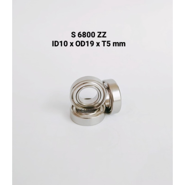 Bearing S 6800 ZZ stainless isi 1 pcs