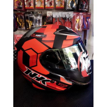 HELM NHK R6 CUBE MERAH DOFF