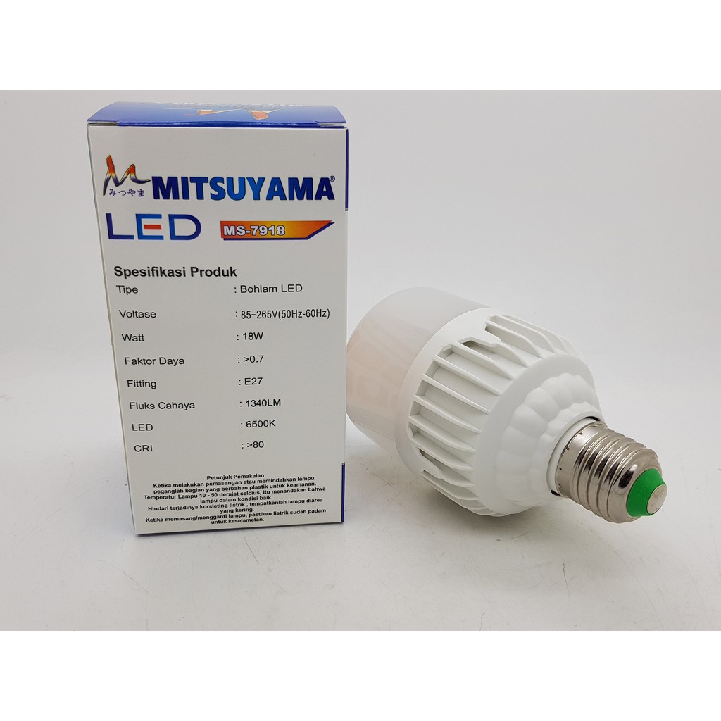 Lampu LED 18 watt PREMIER III Model CAPSUL Merk MITSUYAMA GARANSI 1THN