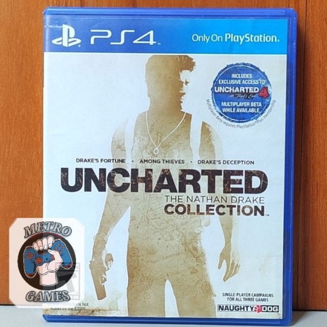 Kaset Uncharted Collection PS4 The Nathan Drake Collections Playstation PS 4 5 Cd Bd Game Uncarted UC Colection 1 2 3 Koleksi a thief thiefs end among thieves drakes deception fortune lost legacy