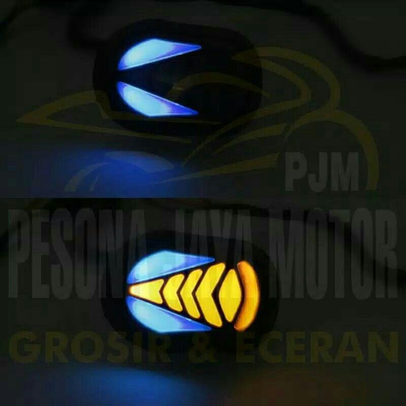 Sen Tempel Running Lampu Sen Led Running Oval Universal R15,Cbr150r,Gsx,Ninja,R25 &amp; Motor Lain Nya