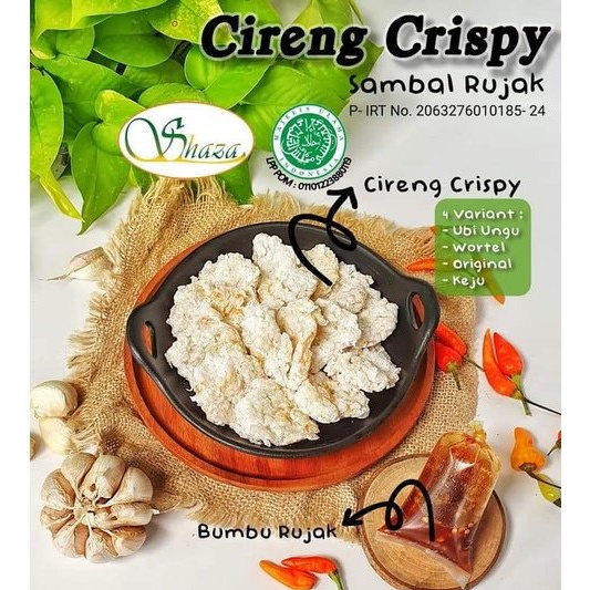 

CIRENG CRISPY ORIGINAL 20PCS SHAZA cemilan enak cireng rujak