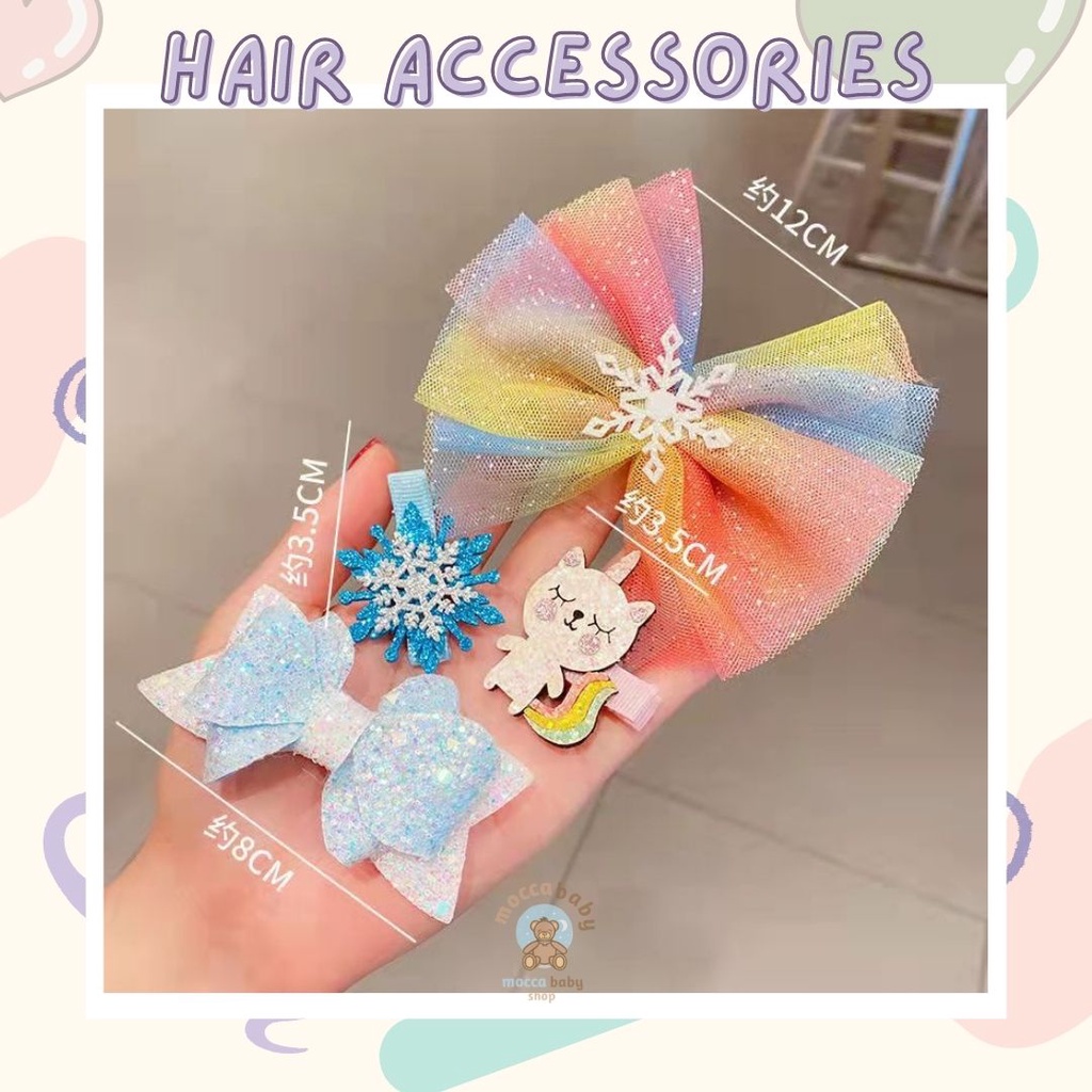 MBSS - JEPIT LALA LAND Jepit Rambut/ Putri Hiasan Kepala/Gadis Hiasan Kepala Set (5pcs)