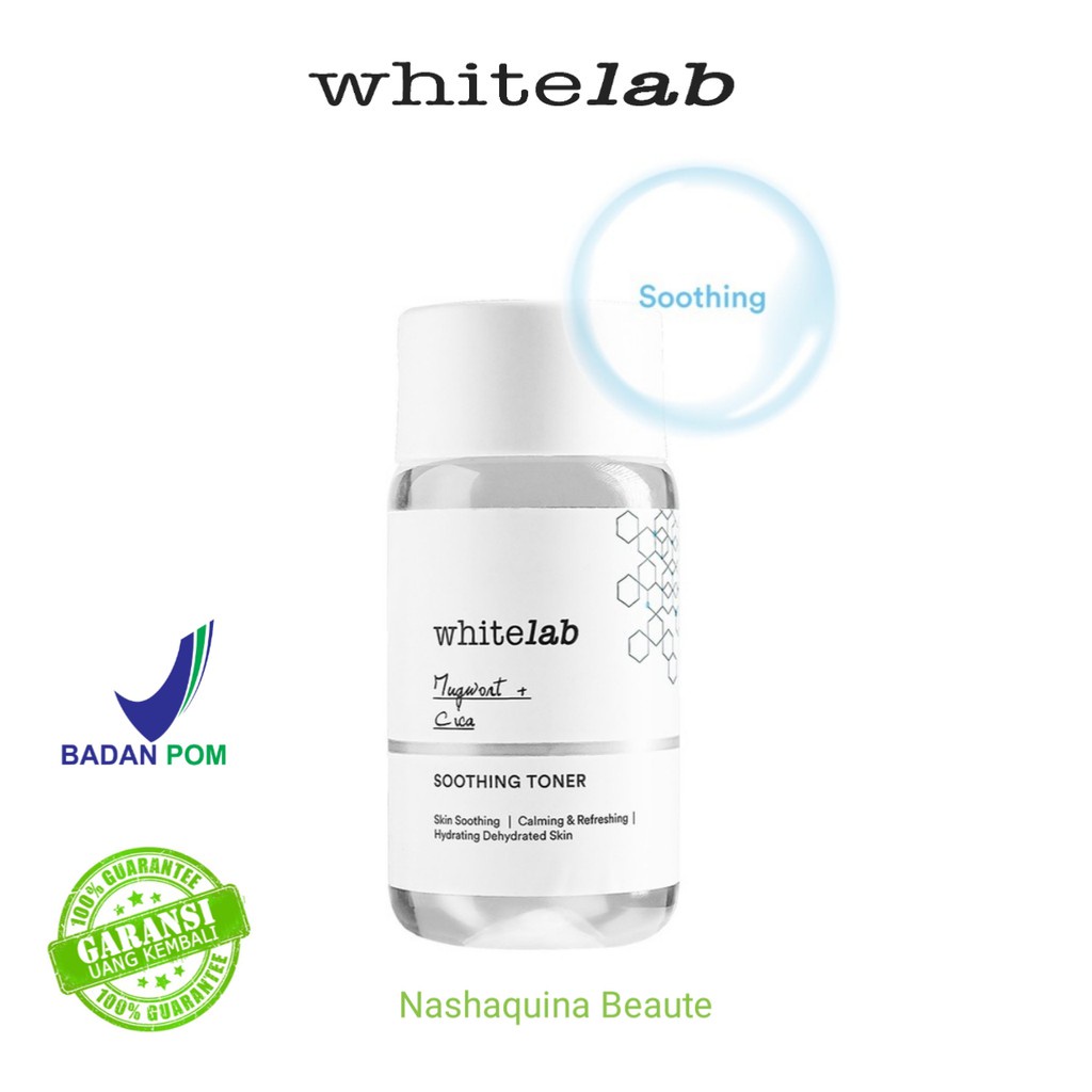 [ORI] Whitelab Soothing Toner Antioksidan Melembabkan &amp; Membersihkan Kulit dari Sisa Kotoran Wajah - BPOM 100 ML