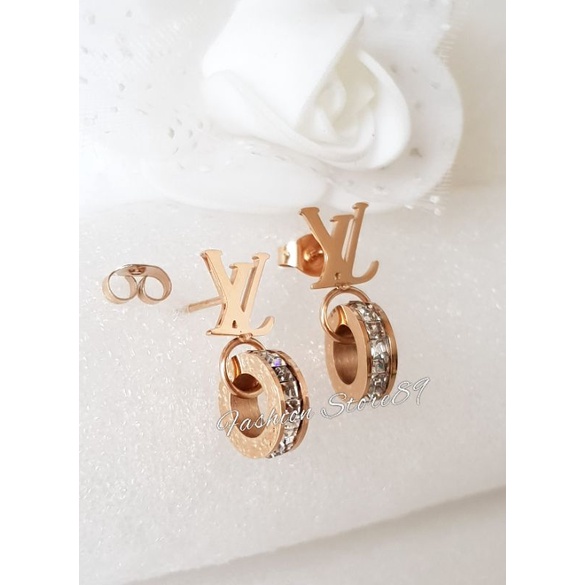 Ready Anting Import Titanium premium Fashion Anting Jurai Titanium impor branded Bestseller bestquality anting Fashion Titanium gold Rosegold