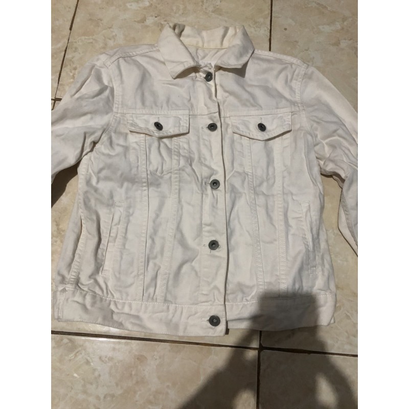 jaket jeans uniqlo second