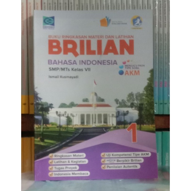 

bahasa indonesia SMP/MTS.KELAS.1.KURIKULUM.2013 EDISI REVISI.Akm buku tingkas materi dan LATIHAN ISMAIL KUSMAYADI BRILIAN