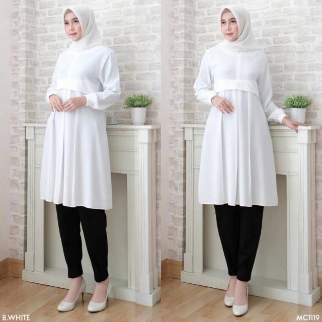 TOP WHITE MARISA FIT TO M BAJU ATASAN CANTIK KUALITAS BRANDED