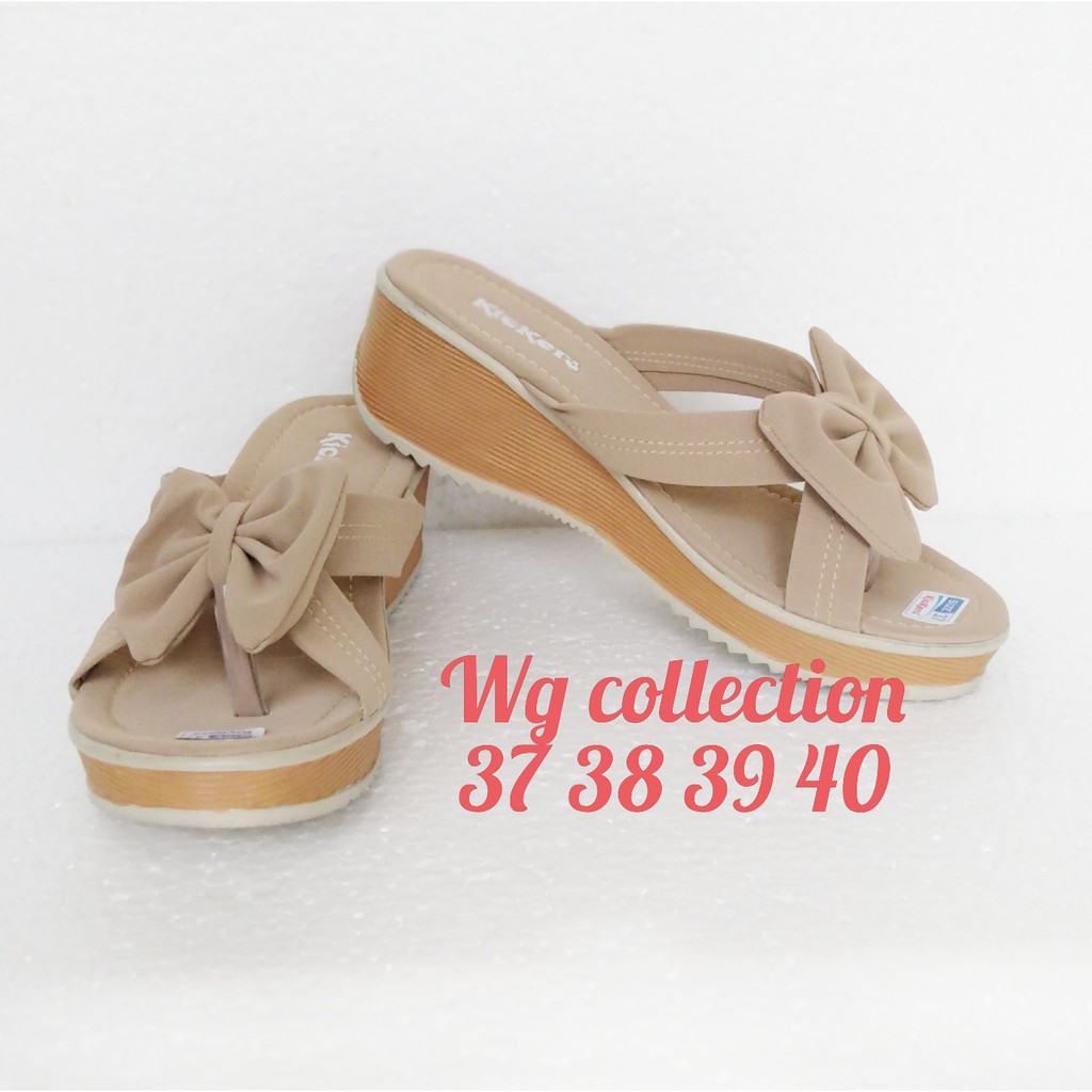 Sandal Kickers Wanita Model Stylish Wedges Trendy-3