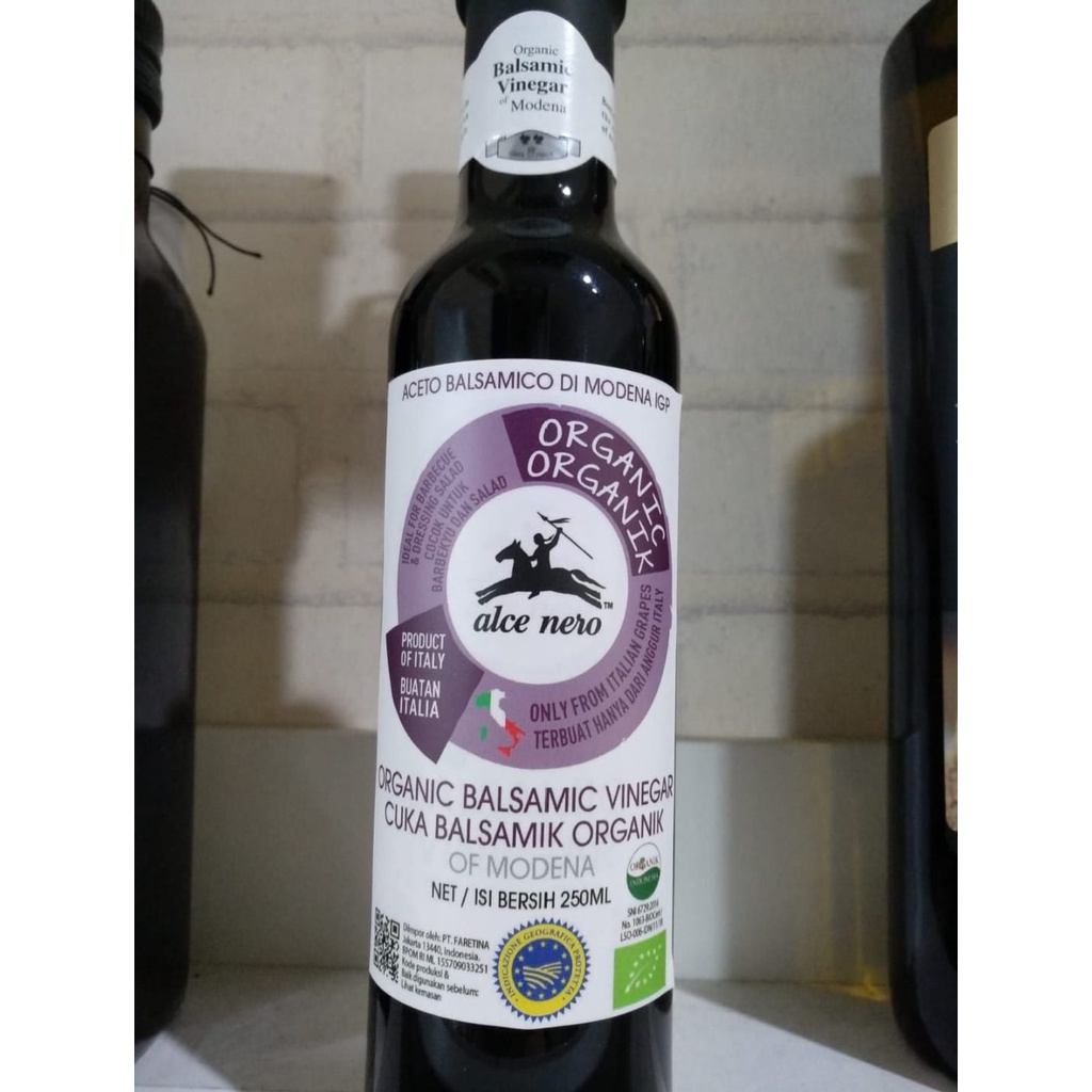 

Cuka Balsamic Anggur Organik Alce Nero Balsamic Vinegar 250ml