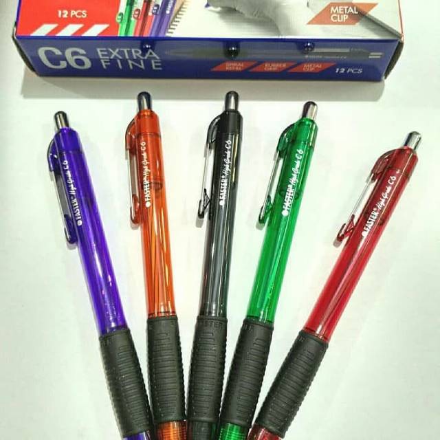 Pulpen / Bolpoin faster cetek c6 Isi 12 Pcs