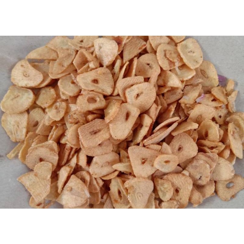 Bawang Putih Goreng Renyah / Kemasan 500 Gram