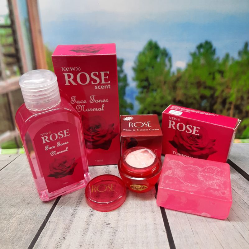 PAKET CREAM ROSE 3IN1( CREAM,SABUN,TONER)