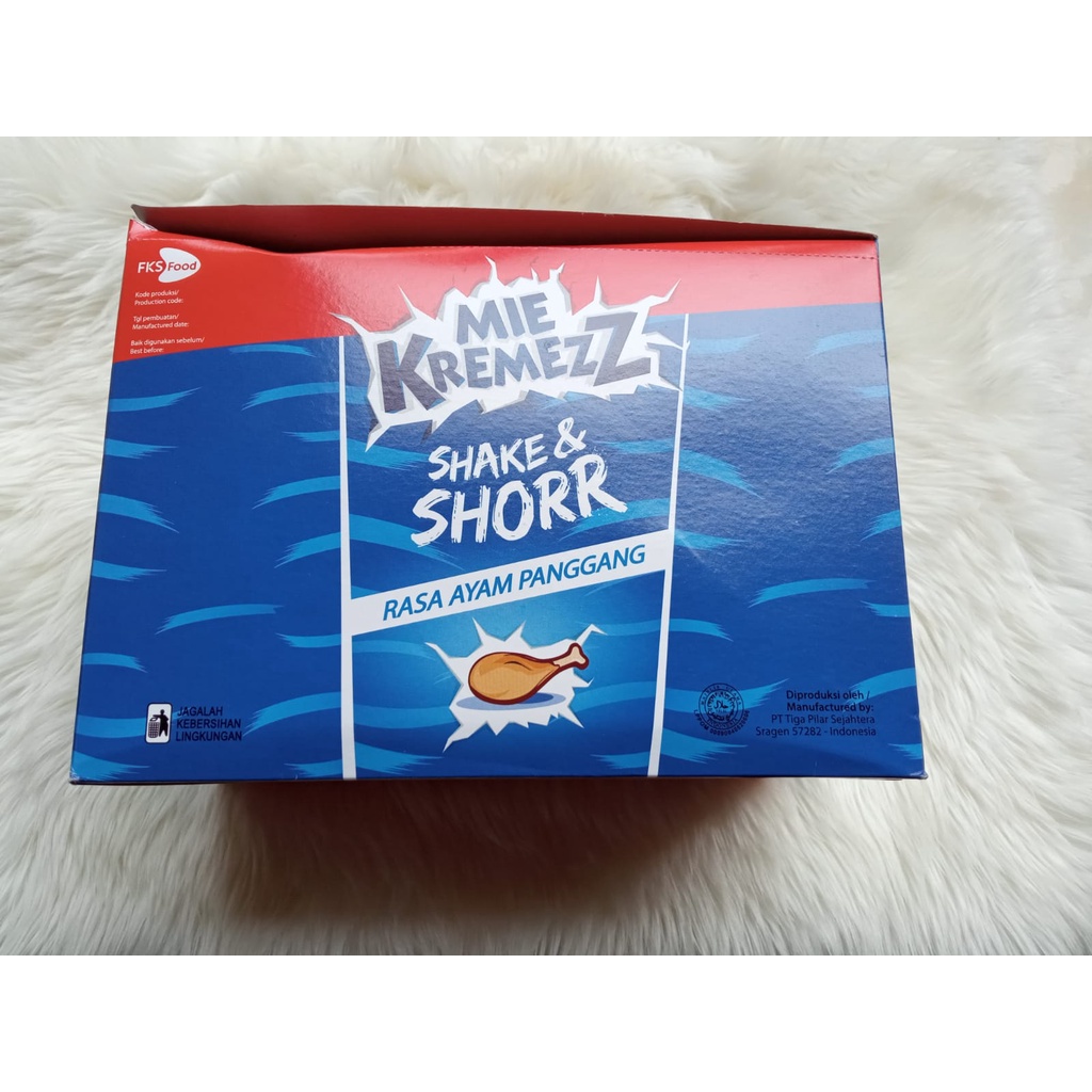 

PROMO !!! MIE KREMES SHAKE & SHORR/mie enak/cemilan enak/jajananjadoel/makanan ringan..isi 20 bungkus