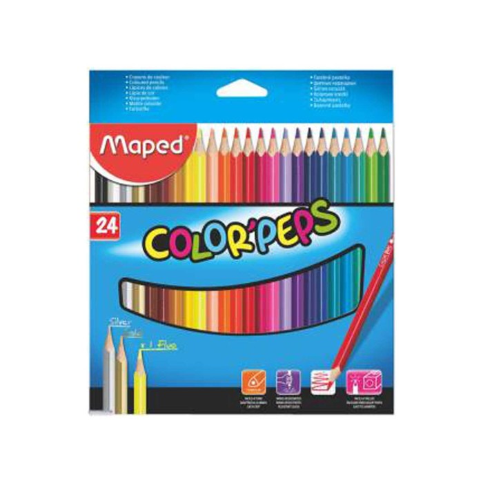 

Hadir Maped 24 Color Peps Cardboard Slide Box Ot832064 Promo