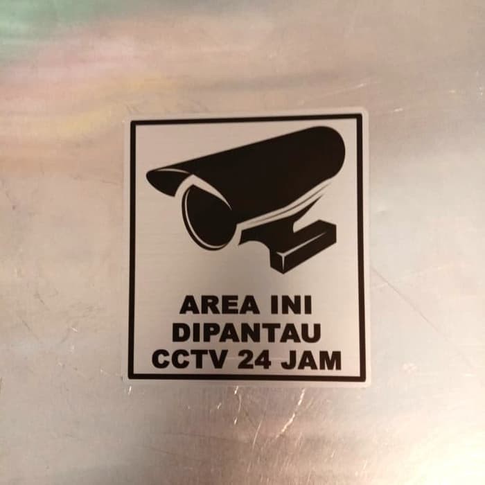 

SIGN LABEL K3 RAMBU SAFETY AREA INI DIPANTAU CCTV 24JAM UK 8X9CM