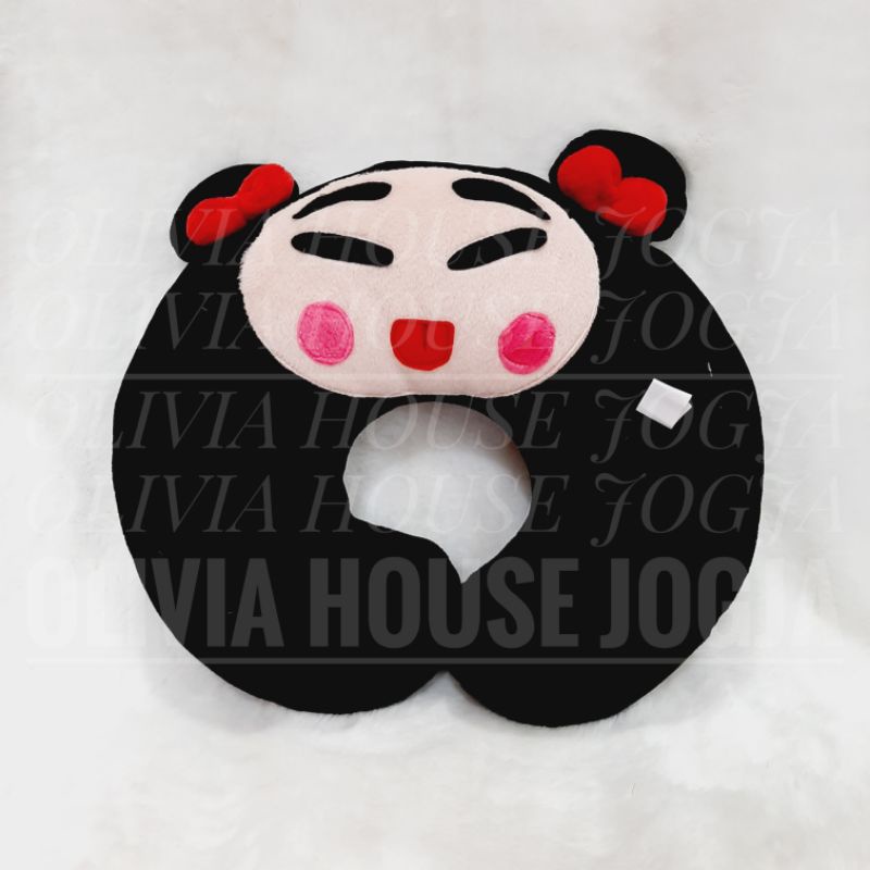 Bantal Leher Pucca Hitam Bantal Leher Puca Cute