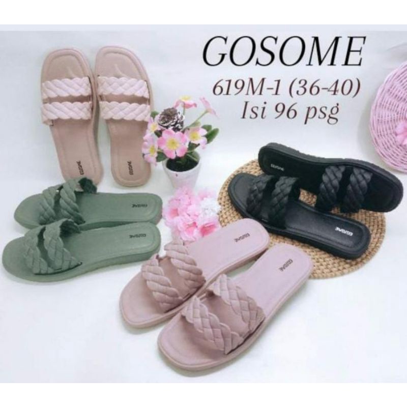 Sandal style Korea termurah merk gosome 619M-1