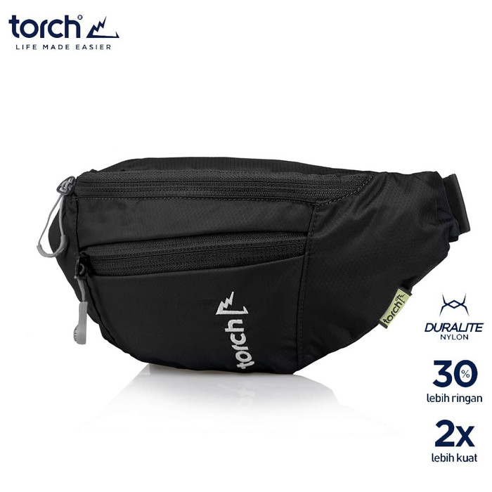 TORCH WAIST BAG HAMURA HITAM