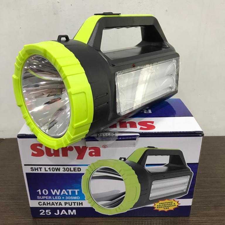 LAMPU SENTER LED SURYA SHT L10W 30LED LAMPU EMERGENCY 30LED SENTER 10w